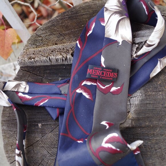 Men's Pure Myung Ju Silk By Mercedes Tie - Picture 2 of 5